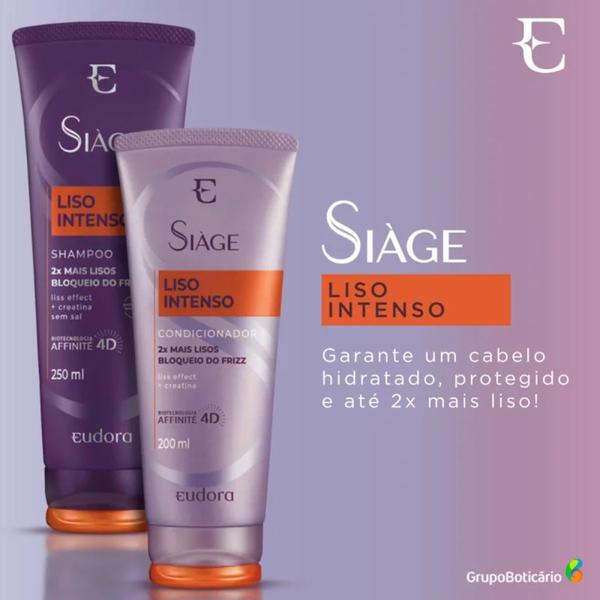 Imagem de Combo Siàge Liso Intenso: Shampoo 250ml + Condicionador 200ml - Eudora