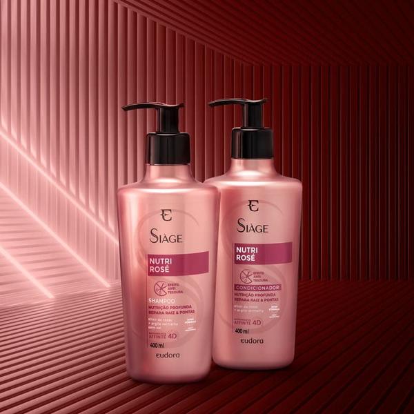 Imagem de Combo Siàge Nutri Rose: Shampoo 400ml + Condicionador 400ml