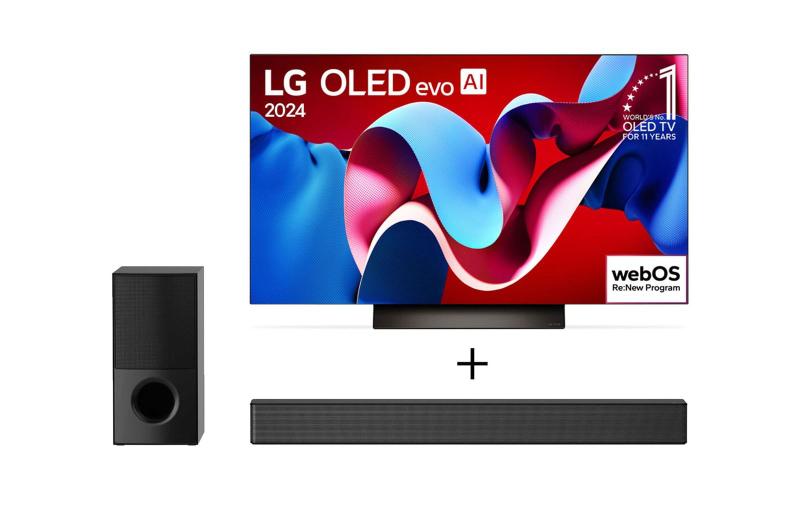 Imagem de Combo Smart TV LG OLED evo 4K C4 65'' 2024 + Soundbar SNH5