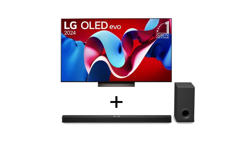 Imagem de Combo Smart TV LG OLEDC4 4K 55" 2024+Soundbar LG S90TY