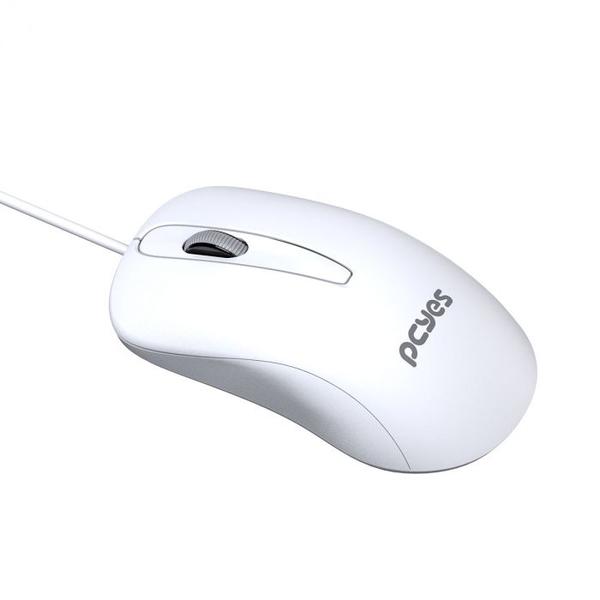 Combo soft teclado + mouse usb 2m branco - pcosf2w - abnt2 - Pcyes Imagem de Combo soft teclado + mouse usb 2m branco - pcosf2w - abnt2