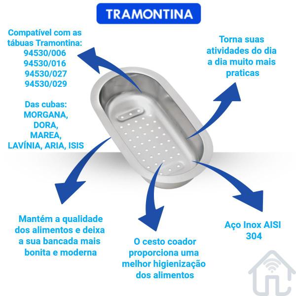 Imagem de Combo Tábua p/ Cubas Morgana + Cesto Coador + Cesta Aramada