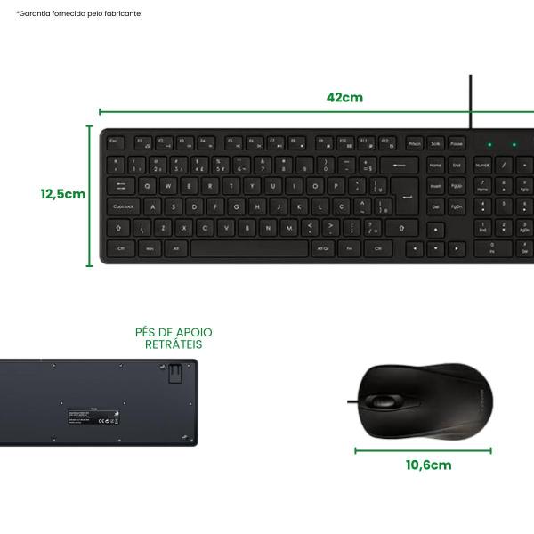 Imagem de Combo Teclado e Mouse Com Fio USB Intelbras CCI 20