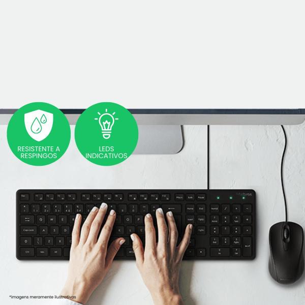 Combo Teclado e Mouse Com Fio USB Intelbras CCI 20 Imagem de Combo Teclado e Mouse Com Fio USB Intelbras CCI 20