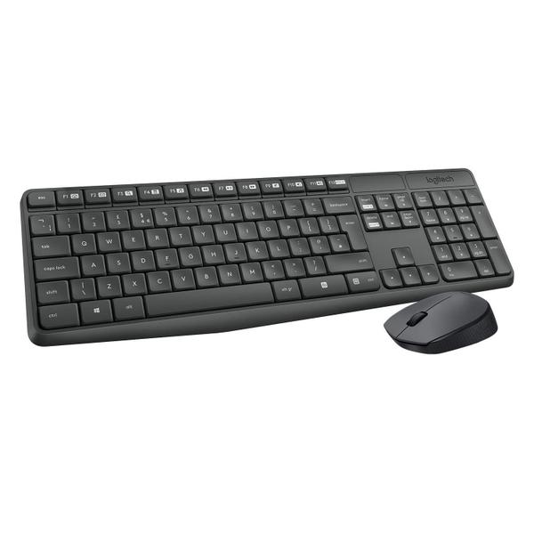 Imagem de Combo Teclado E Mouse Logitech Mk235 Wireless Sem Fio Resistente À Água