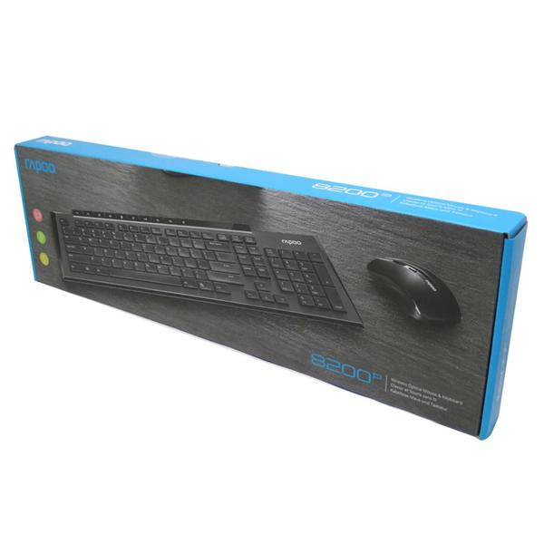 Imagem de Combo Teclado e Mouse Rapoo 8200P - Preto