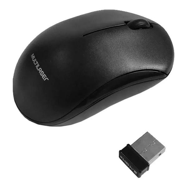 Imagem de Combo Teclado e Mouse Sem Fio 2.4Ghz Multimídia Multilaser