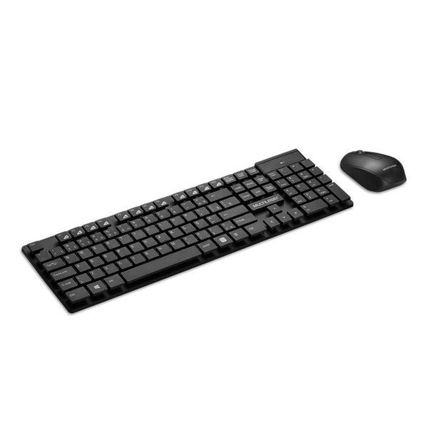 Imagem de Combo Teclado e Mouse Sem Fio 2.4Ghz Teclas Flutuantes USB Multilaser