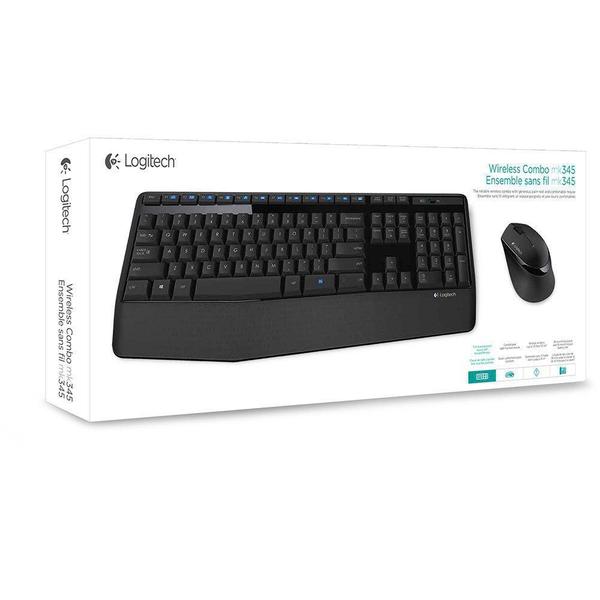 Imagem de Combo Teclado E Mouse Sem Fio Logitech Mk345 - Preto