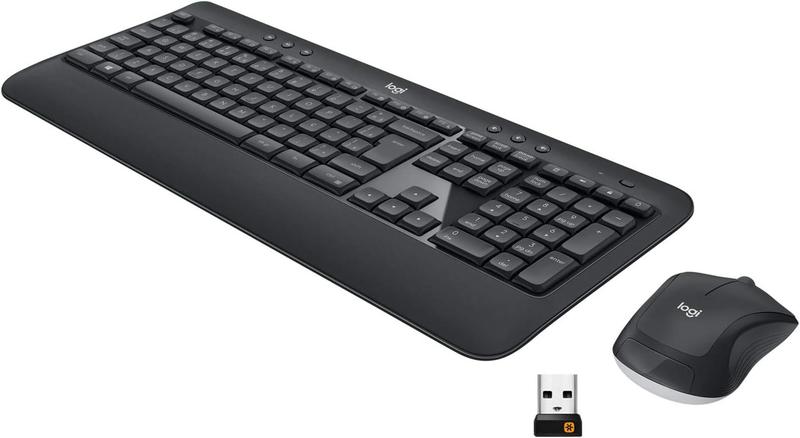 Imagem de Combo Teclado e Mouse sem fio Logitech MK540 com Teclado com Apoio para as Mãos, Teclas de Mídia de Fácil Acesso, Mouse