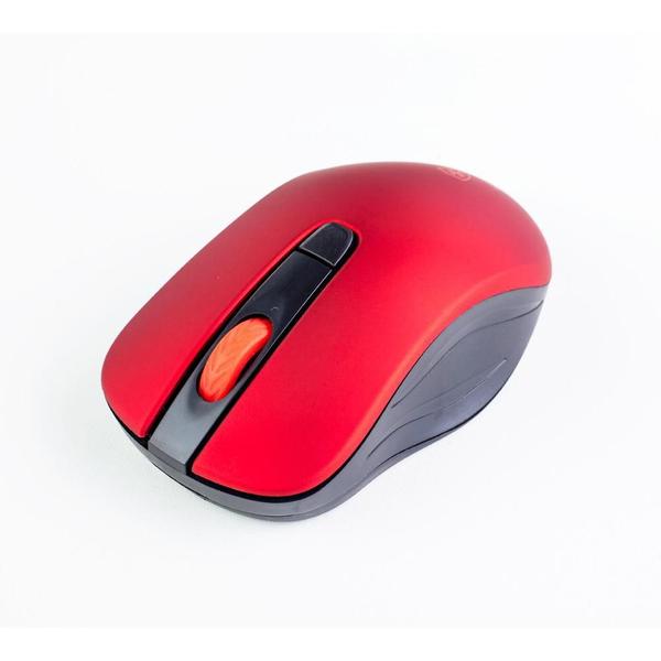 Imagem de Combo Teclado Mouse Sem Fio Kross Vermelho Preto Ke-Km553V1