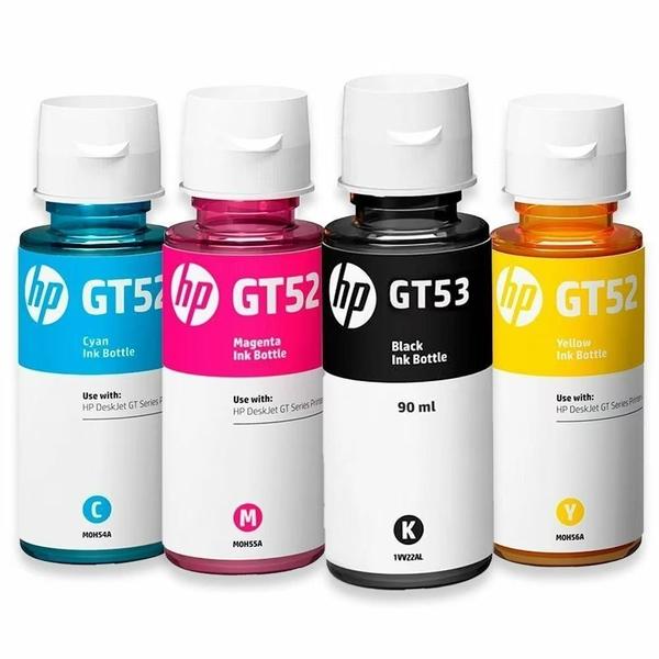 Imagem de Combo tinta GT53 Preto GT52 cores para deskjet 5800, 5810, 5820