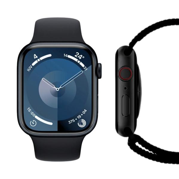 Imagem de Combo Trio Smartwatch Series 9 49mm Preto + Fone 2ª Geração + Base Carregamento Indução