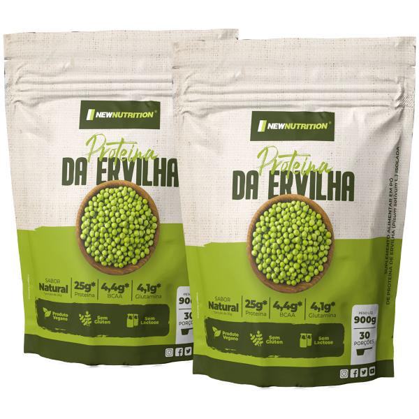 Combo Vegano 2 Proteína Isolada da Ervilha 900g Natural NEWNUTRITION Imagem de Combo Vegano 2 Proteína Isolada da Ervilha 900g Natural NEWNUTRITION