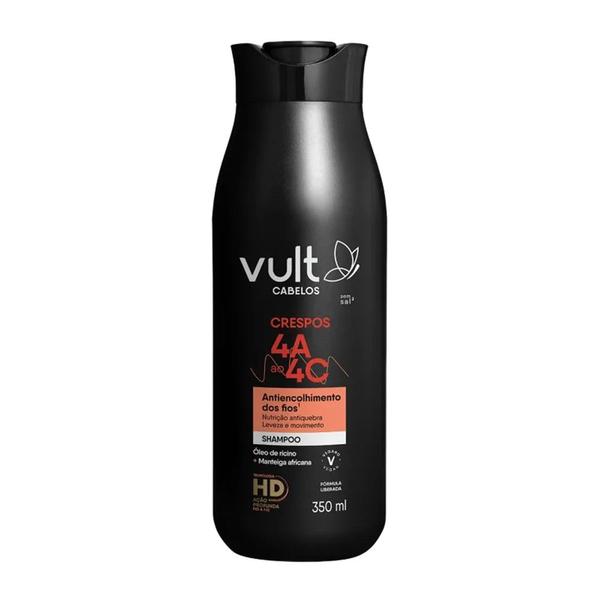 Imagem de Combo Vult Cabelos Crespos 4A a 4C Shampoo 350ml e Condicionador 325ml