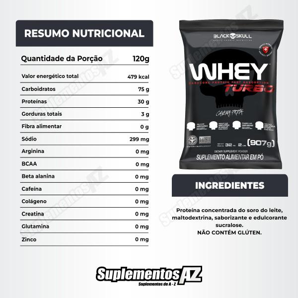 Imagem de Combo Whey 907g + Bcaa 100 Caps + Thermo 60 Caps Black Skull