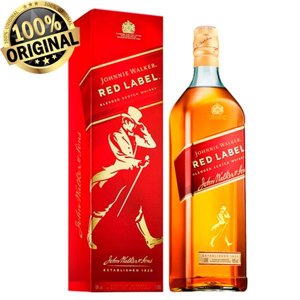Combo whisky johnnie walker red label 1l - 4 unidades Imagem de Combo whisky johnnie walker red label 1l - 4 unidades