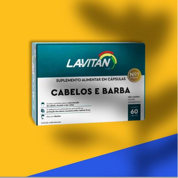 Imagem de Combo12 caixas Lavitan Cabelos e Barba 60 Cápsulas - Cimed