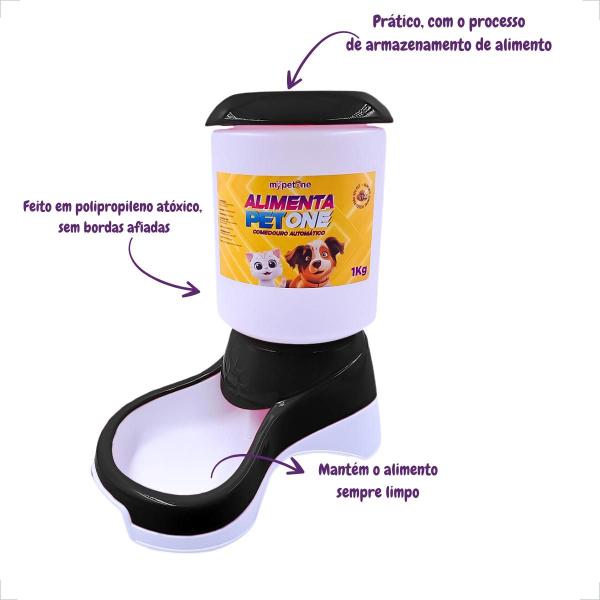 Imagem de Comedouro Automático Alimenta Pet One - Preto