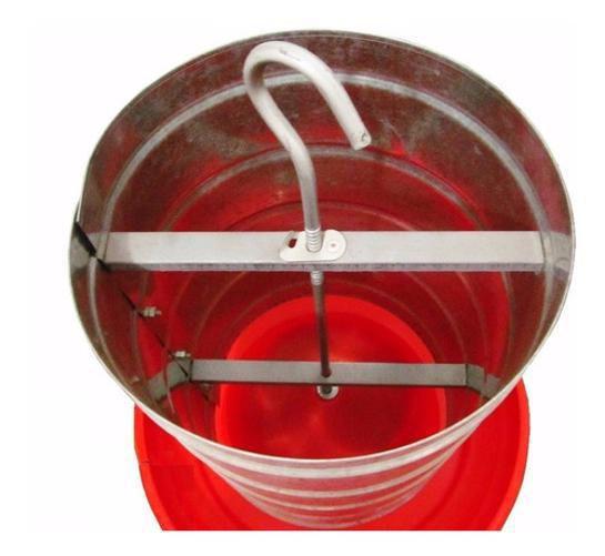 Comedouro Aves Galvanizado Prato Plástico 3Kg ( 3 Unidades ) - Center Campinas Imagem de Comedouro Aves Galvanizado Prato Plástico 3Kg ( 3 Unidades )