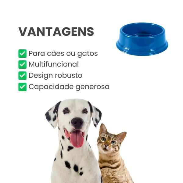 Imagem de Comedouro Bebedouro 2700 ml Cães e Gatos Azul