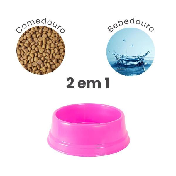 Imagem de Comedouro Bebedouro 2700 Ml Cães E Gatos Rosa