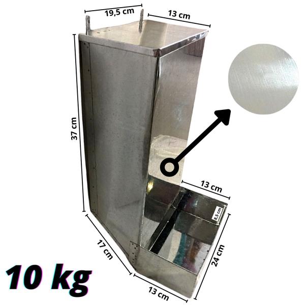 Comedouro de Cães 10 kg Galvanizado - GS Imagem de Comedouro de Cães 10 kg Galvanizado