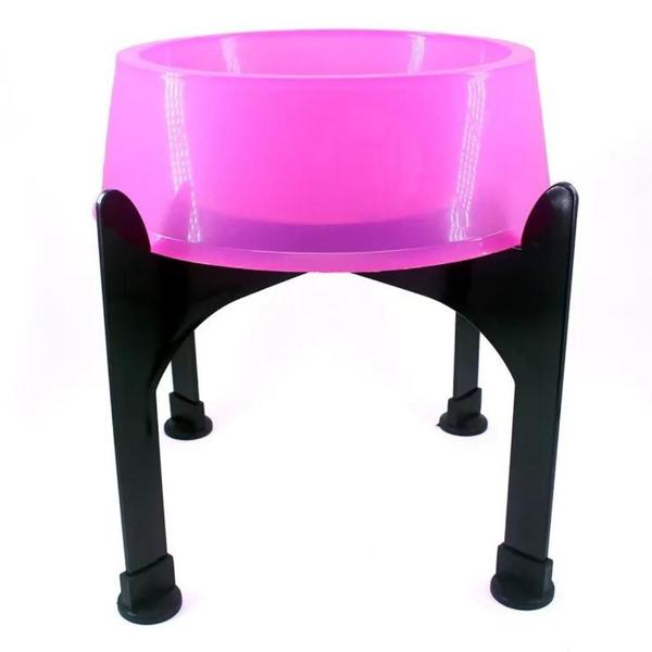 Comedouro Ergonômico com Suporte Black 750ml - Lilopety Imagem de Comedouro Ergonômico com Suporte Black 750ml