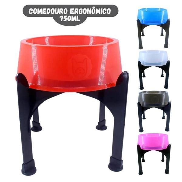 Imagem de Comedouro Ergonômico com Suporte Black 750ml