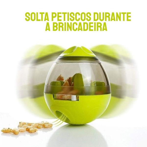 Comedouro Interativo Petisco Ração Cães Gatos Brinquedo Pet Brinquedo interativo para cães e gatos Ball - MARKELK Imagem de Comedouro Interativo Petisco Ração Cães Gatos Brinquedo Pet Brinquedo interativo para cães e gatos Ball
