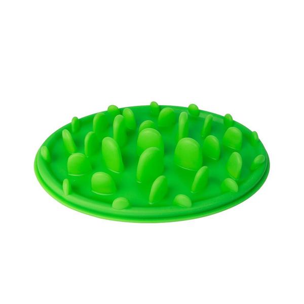 Imagem de Comedouro lento silicone NYPets Oval Pequeno Verde