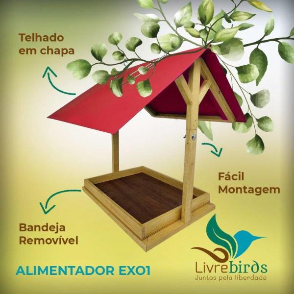 Imagem de Comedouro Livre Birds Exo1 Para Pássaros Livres