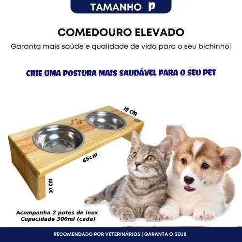 Imagem de Comedouro PET com duas togelas - Elevado 