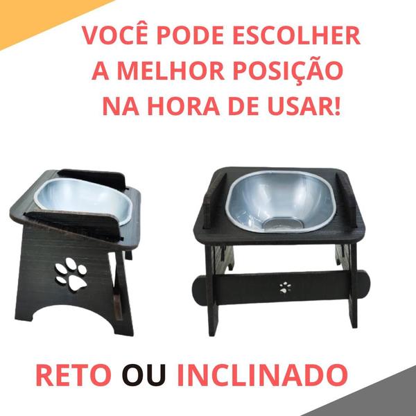 Comedouro Pet Elevado Com Tigela Para CÃO e GATO - MagicBox Imagem de Comedouro Pet Elevado Com Tigela Para CÃO e GATO