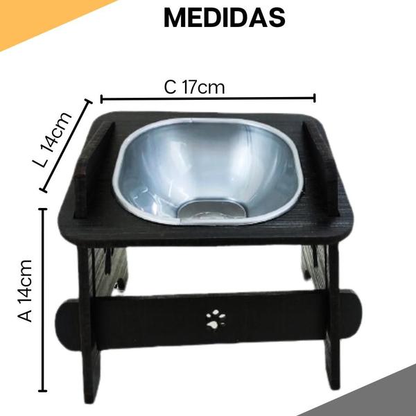 Comedouro Pet Elevado Com Tigela Para CÃO e GATO - MagicBox Imagem de Comedouro Pet Elevado Com Tigela Para CÃO e GATO