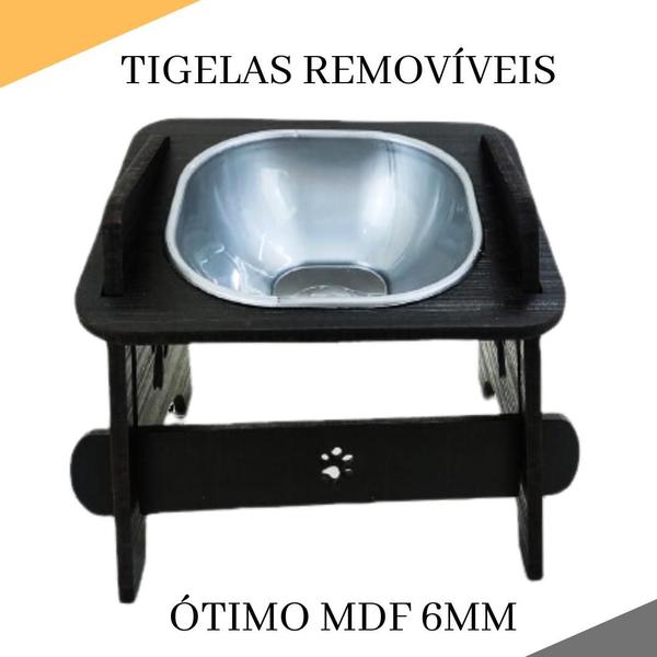 Comedouro Pet Elevado Com Tigela Para CÃO e GATO - MagicBox Imagem de Comedouro Pet Elevado Com Tigela Para CÃO e GATO