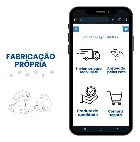 Imagem de Comedouro Pet Gato Elevado MDF Linha Basic - Branco