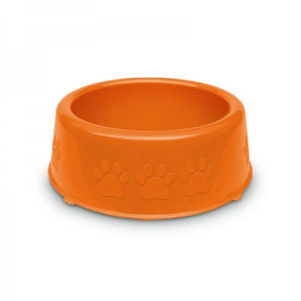 Imagem de Comedouro Pet Injet Perolizado Luxo Pequenas Racas 600ml Laranja