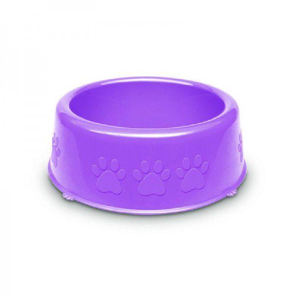 Imagem de Comedouro Pet Injet Perolizado Luxo Pequenas Racas 600ml - Lilas