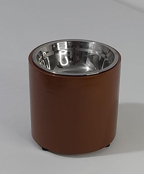 Imagem de Comedouro Pet Redondo Com Tigela de Inox 14,5 cm de Altura Para Cães!