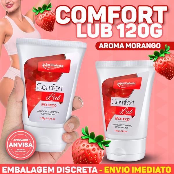 Imagem de COMFORT LUB 120g ou 500g Lubrificante Íntimo Para Sexo Anal Vaginal e Oral Neutro, Sabores ou Hot