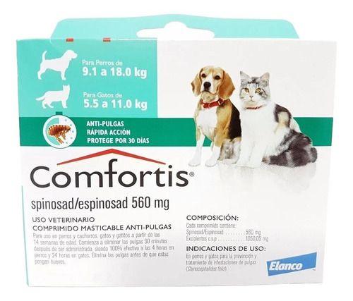 Imagem de Comfortis 3 pipetas Verde 560 MG- 9 A 18 KG - Antipulgas