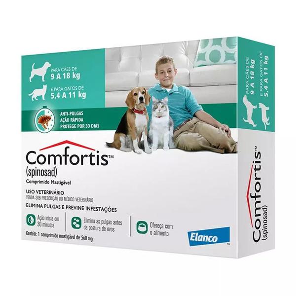 Imagem de Comfortis Antipulgas Cães e Gatos 560mg