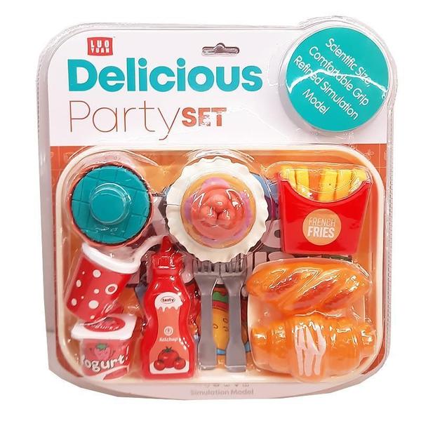 Imagem de Comida Brincar Kit Cupcakes Croissant Batata Frita Ly8703-