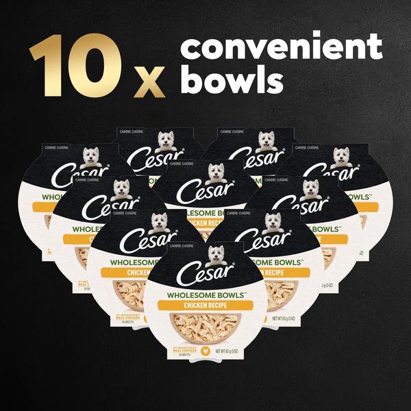 Imagem de Comida para cães Cesar WHOLESOME BOWLS Adult Soft Wet Chicken 90g