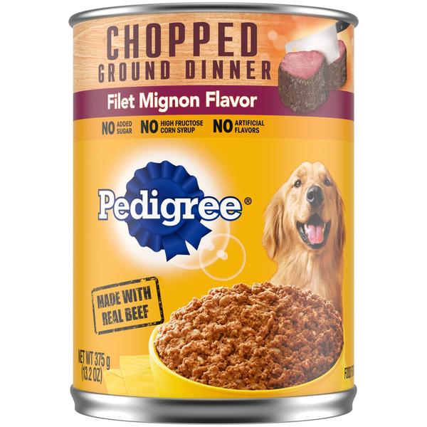 Imagem de Comida para cães Pedigree, jantar moído picado, filé mignon, 390g x12