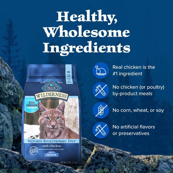 Imagem de Comida para gatos Blue Wilderness Natural Adulto Indoor Chicken 2,27 kg