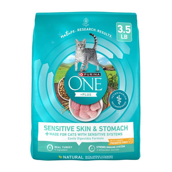 Imagem de Comida para gatos Purina ONE Estômago Sensível, Pele Sensível 1,6 kg