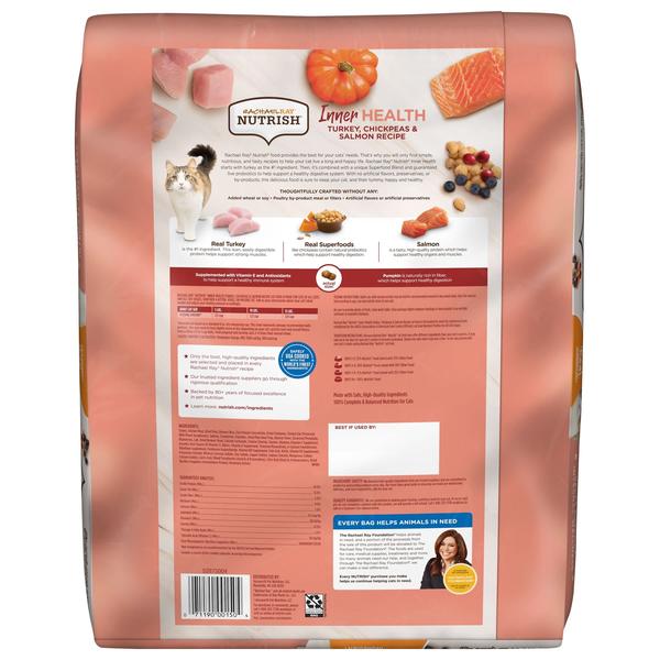 Imagem de Comida seca para gatos Nutrish Inner Health Turkey Salmon 6,35 kg