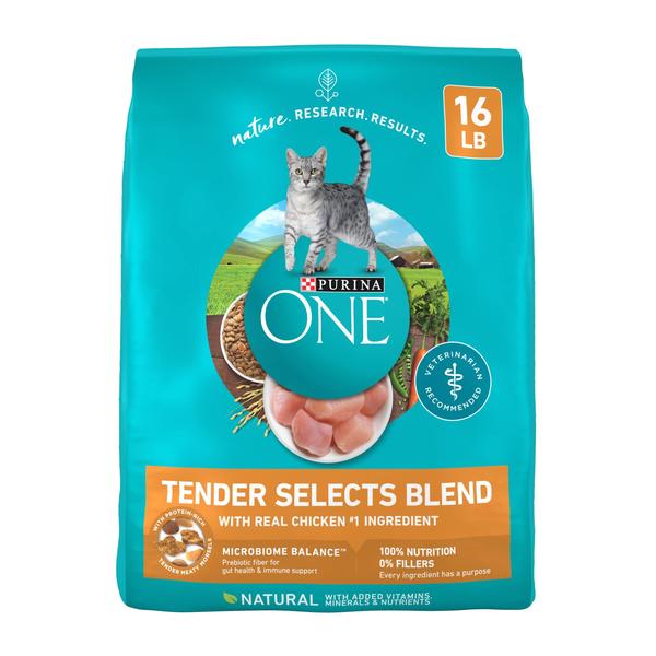 Imagem de Comida seca para gatos Purina ONE Tender Selects com frango de verdade 7,26 kg